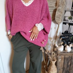 Pull maille bouclette Ultra -doux et confortable