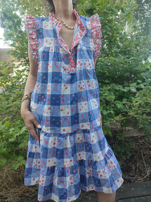 Marina robe carreaux